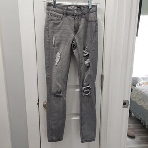 Refuge grey skinny jeans distressed Size 0